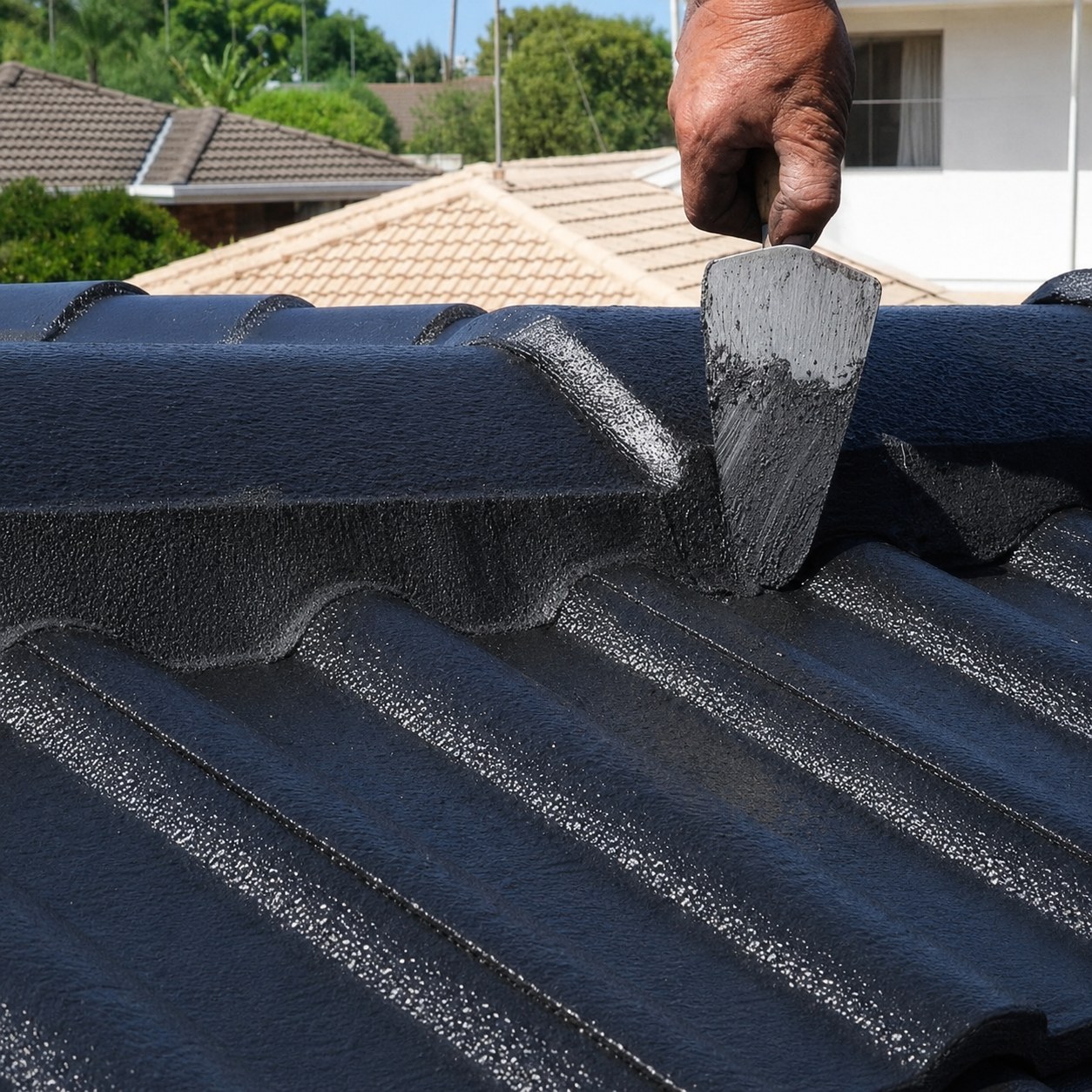 Re-pointing ridge caps